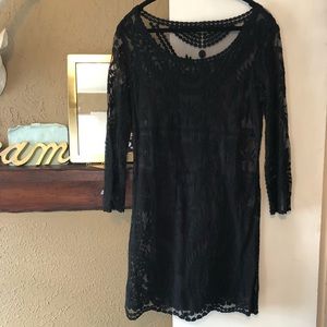 Long sleeve lace dress
